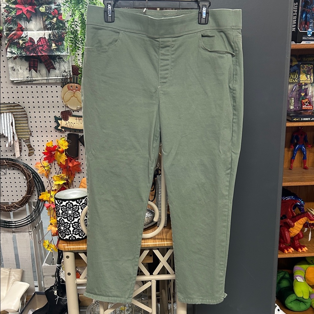 Gloria Vanderbilt Sage Green all- around slimming  effect